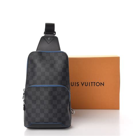 black damier louis vuitton bag|Avenue Slingbag Damier Graphite Canvas .